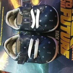 Carter's Navy Baby Shoes with White Details